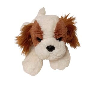 Aurora Stella Shih Tzu Dog Stuffed Animal Plush 9"‎ Brown White Puppy Battle Pup